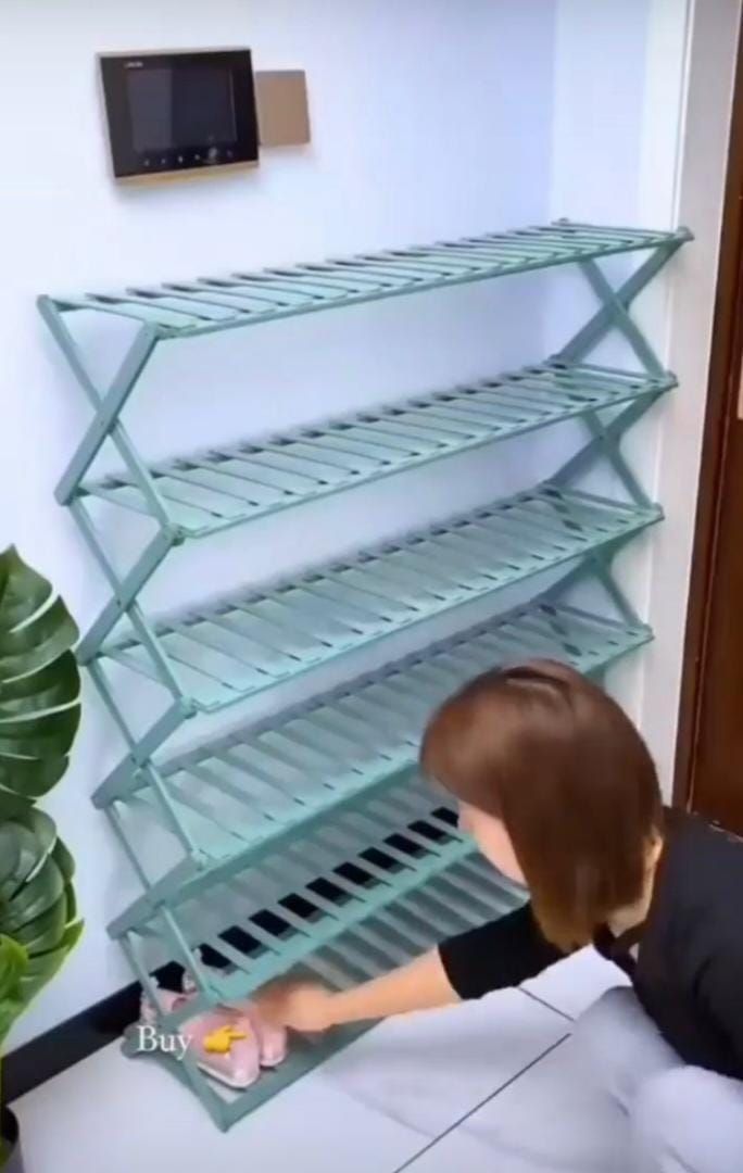 100cm Foldable Shoe Rack