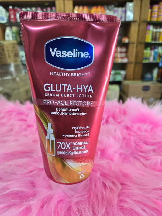 300ml VASELINE Healthy Bright Pro-Age Restore Gluta-Hya Serum Burst Lotion