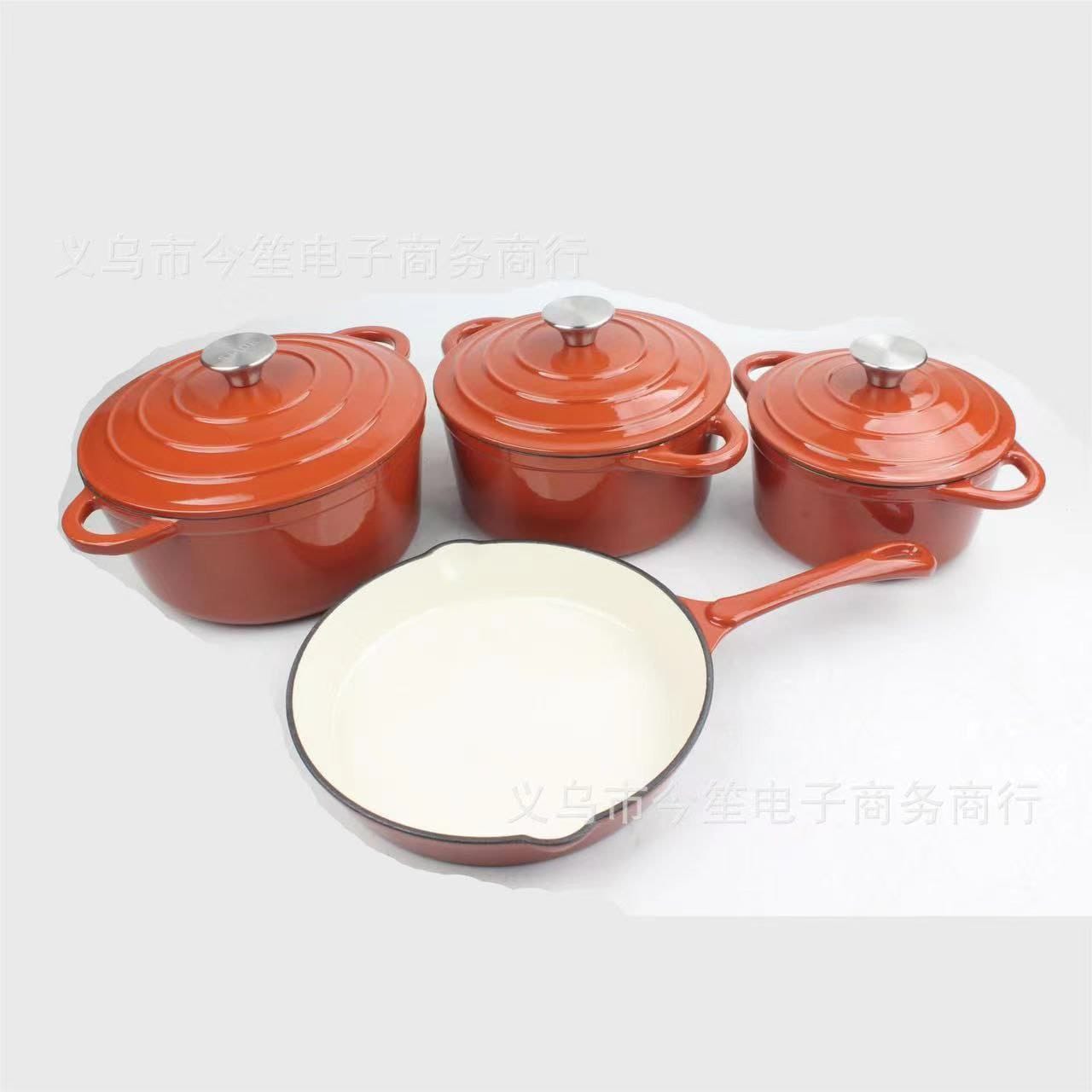 7pcs Cast Iron Cooking Pot