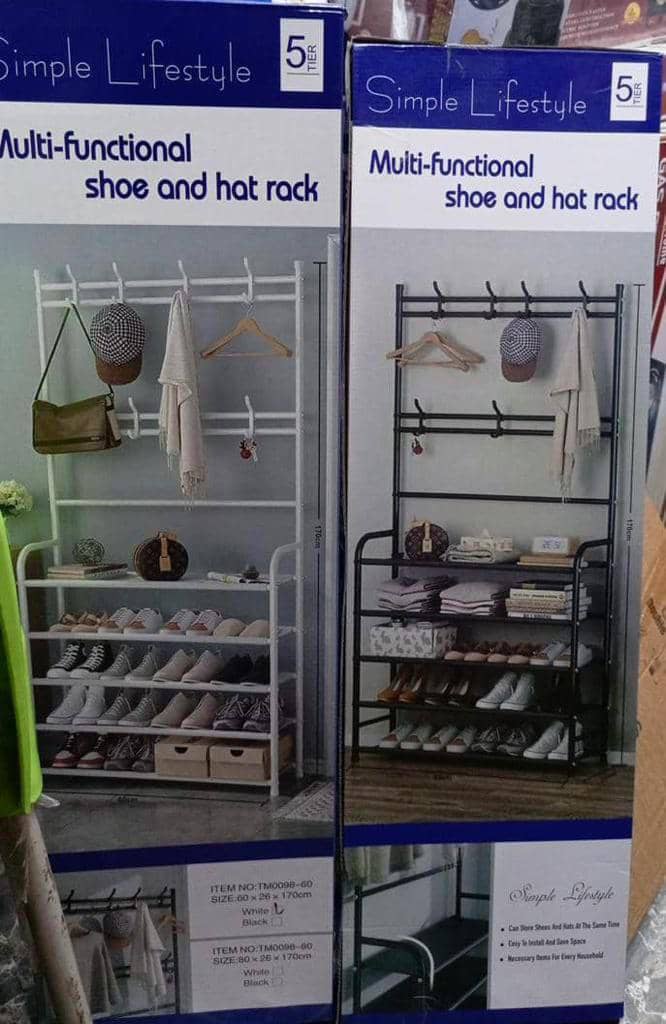 Multifunction 3 in 1 Cloths and Shoes Hanger