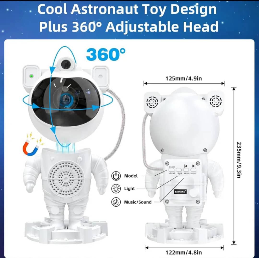 Astronaut Design Night Light Projector