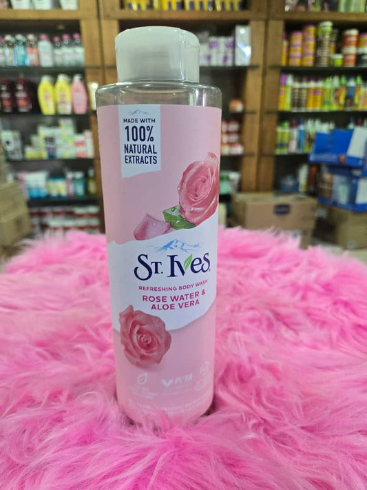 400 ml ST. IVES Refreshing Body Wash with Rose Water & Aloe Vera